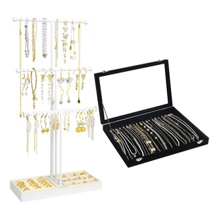 Caja Organizadora De Collares Y Soporte Para Joyas Caja Organizadora De Collares Y Soporte Para Joyas