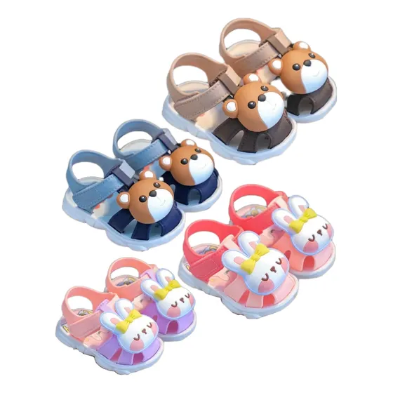 Sandalias Zapatos Cholas Para Niños Y Niñas De Oso Conejitos