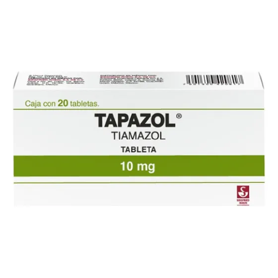 Tapazol 10 Mg Caja C/20 Tabletas - Siegfried rhein, s.a. de c.v.