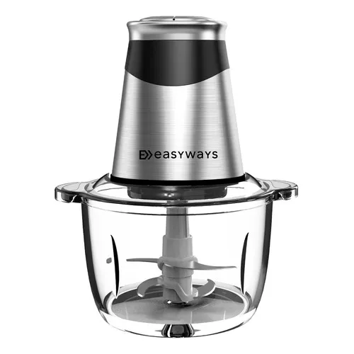 Picadora Power Cutter 1,2 L Easyways Color Acero