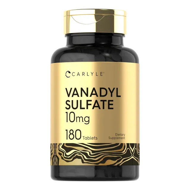Suplemento de sulfato de vanadilo Carlyle 10 mg 180 tabletas