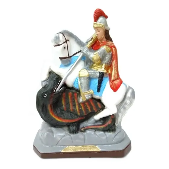 Imagem De São Jorge Gesso 30 Cm 
