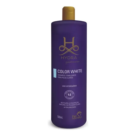 Shampoo Tonalizante Pelos Claros Color White 500ml Hydra