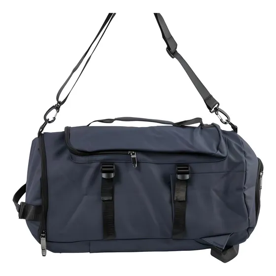 Mochila Bolso Mtl Reforzado Multifunción Color Azul Diseño De La Tela Liso