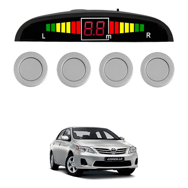 Sensor De Ré Estacionamento Prata Toyota Corolla 2009 2010