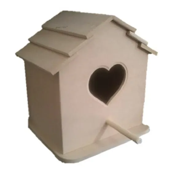 Casita Para Pajaros En Fibrofacil - Decoración