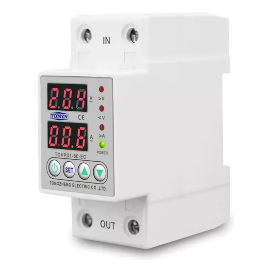 Protector De Voltaje Amperaje Ajustable Breaker Display 120v