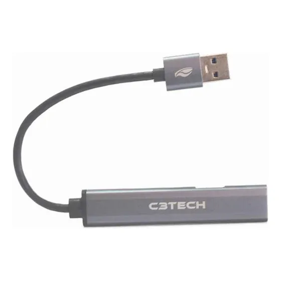 Hub Usb C3tech 3.0 Com 4 Portas Tipo A E C Hu-330si