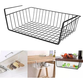 Organizador De Gabinetes De Cocina Extreme Beauty Basket Negro De 31.5cm X 25cm X 14cm Soporta Hasta 2kg Organizador De Gabinetes De Cocina Extreme Beauty Basket Negro De 31.5cm X 25cm X 14cm Soporta Hasta 2kg