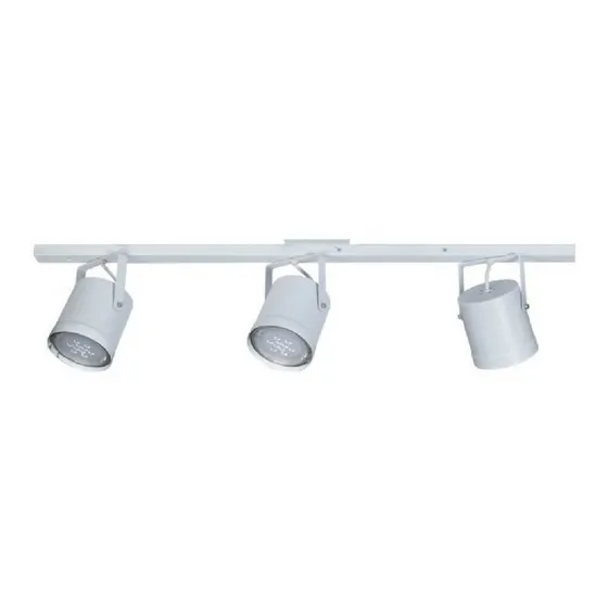 Barra Spot Regleta Movil De Techo 3 Luces Ar111 C/ Pase Gu10