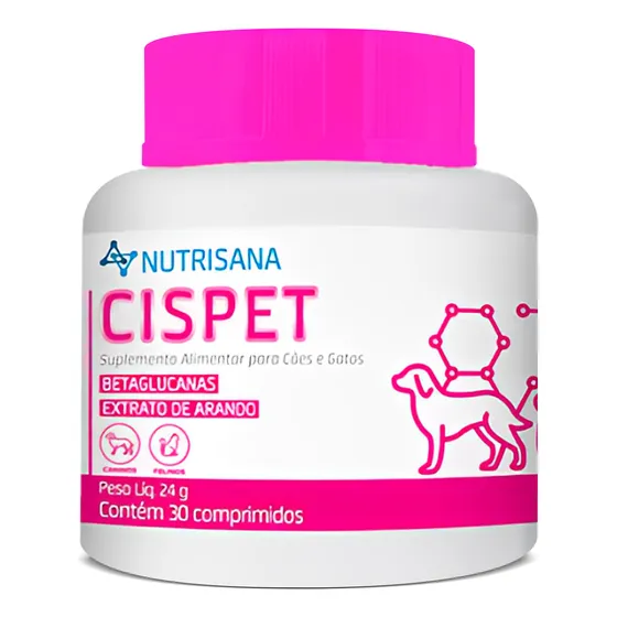 Suplemento Nutrisana Cispet Cães E Gatos 30 Comp 