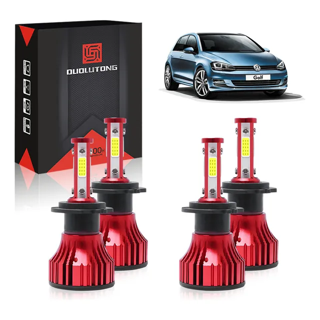 Focos Led Luz Alta H7 Y Baja H7 Para Vw Golf 2000-2007