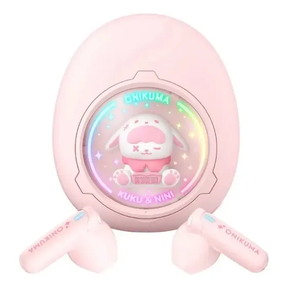Audífonos Bluetooth In-ear Onikuma T302 Rosa