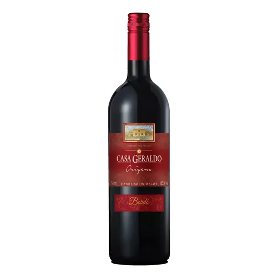 Vinho Tinto Mesa Suave Bordo Origens 750ml Casa Geraldo 1 Un