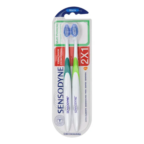 Escova Dental Macia Sensodyne Multiproteção 2 Unidades