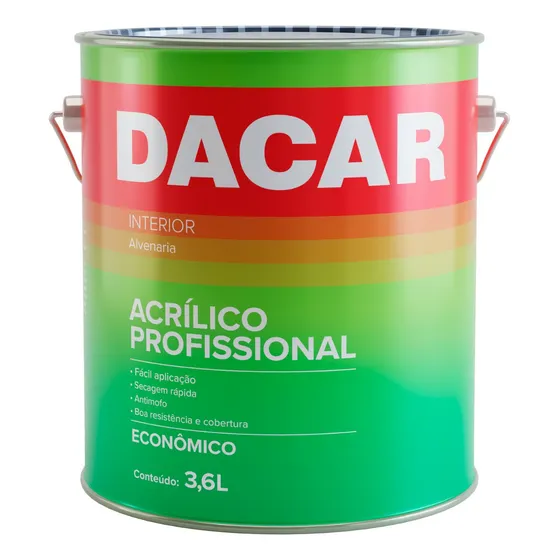 Tinta Acrílica Profissional 3,6l Dacar - Escolha A Sua Cor Cor Palha