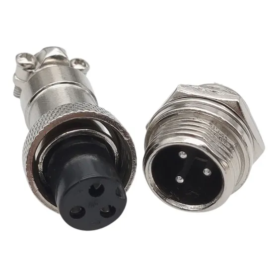 Par De Conector Circular Gx16 Mike - 3 Vias
