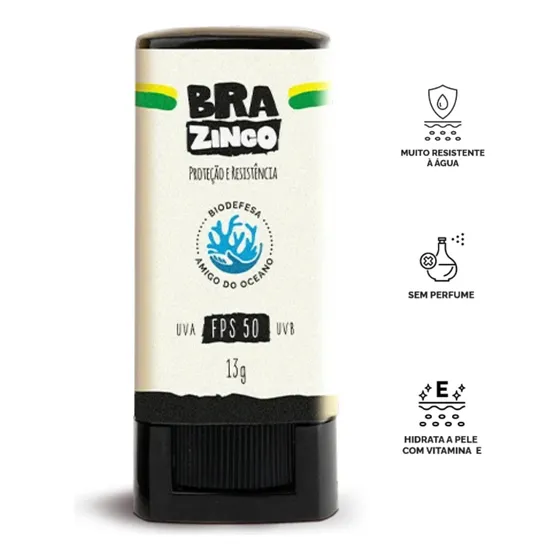 Protetor Solar Brazinco Incolor 50 Fps - Resistente A Água