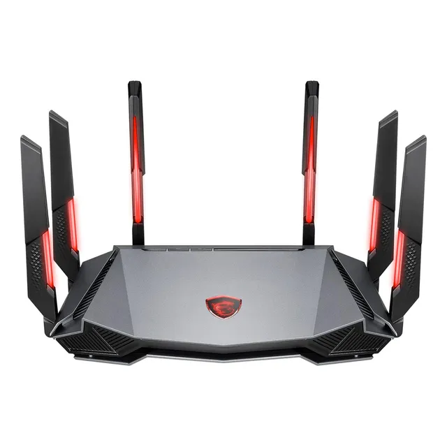Router gamer inalambrico MSI radix axe6600 wifi 6e tri-band 6600mbps 802.11ax