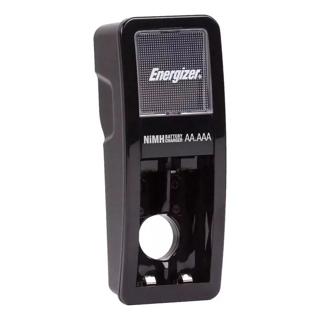 Energizer Cargador Mini CH2.PC4 Para Pilas AA AAA - Incluye 2 Pilas Recargables AA 1300 mAh Energizer 220V 1.5V