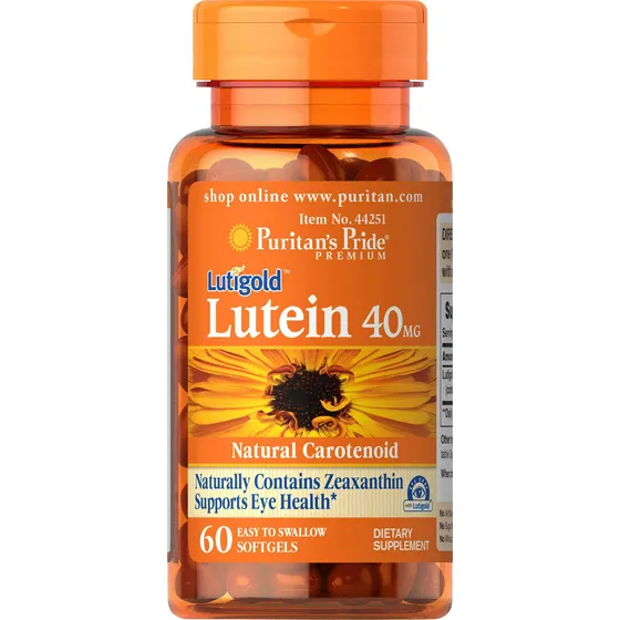 Complementa 40 Mg De Luteína Puritan's Pride Con 60 Unidades