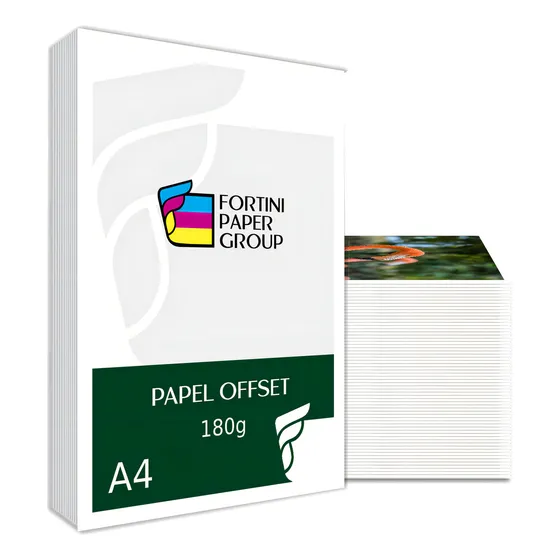 Fortini Paper Papel Offset 180g 500 Folhas A4 mais Branco