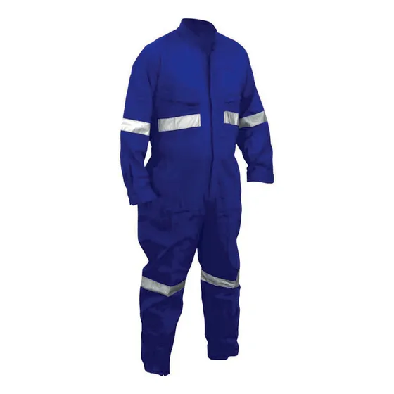 Overol Poplin Con Cinta Reflectante Azul Rey
