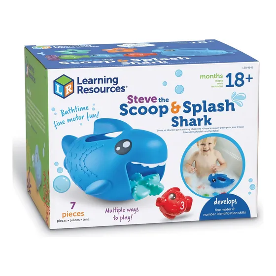 Juguete De Bañera Para Bebés Splash Shark Learning Resources