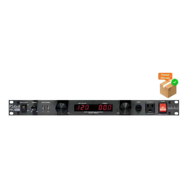 A.r.t. Ps4x4prousb Acondicionador Corriente Rack 1800w 15a Color Negro