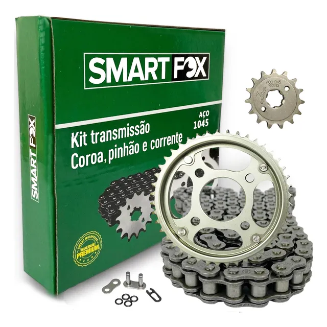 Kit Relação Honda Cg Titan Fan 150 Com Retentor Aço 1045