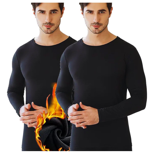 Kit 2 Blusa Térmica Masculina Inverno Segunda Pele Forrada Kit 2 Blusa Térmica Masculina Inverno Segunda Pele Forrada