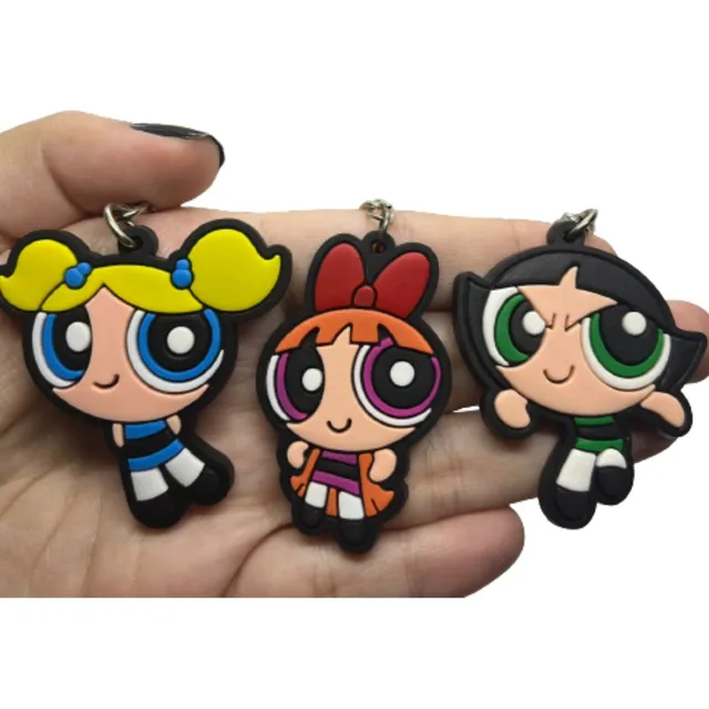 Chaveiro Emborrachado Meninas Super Poderosas