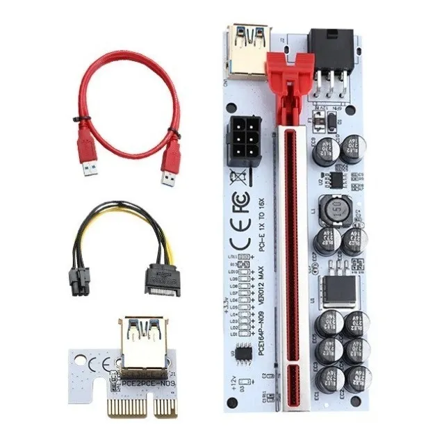 Riser Para Minería Criptos Gpu Ver 12 Max Pci Express