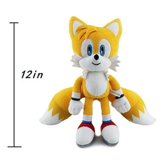 Peluche De 30 Cm De Sonic, Sombra, Knuckles Tails The Hedgeh Color Amarillo Peluche De 30 Cm De Sonic, Sombra, Knuckles Tails The Hedgeh Color Amarillo
