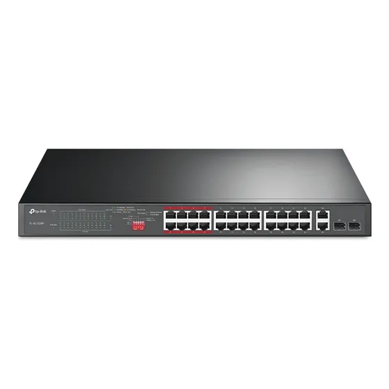 Switch Tp-link Tl-sl1226p 24 Lan Poe+ 10/100 + 2 Lan Gigabit