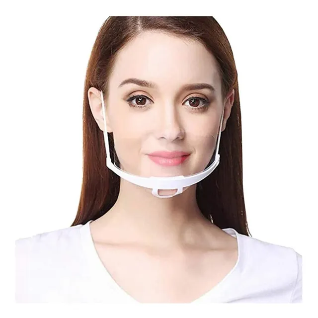 30 Piezas Cubrebocas Transparente Reutilizable Antivaho