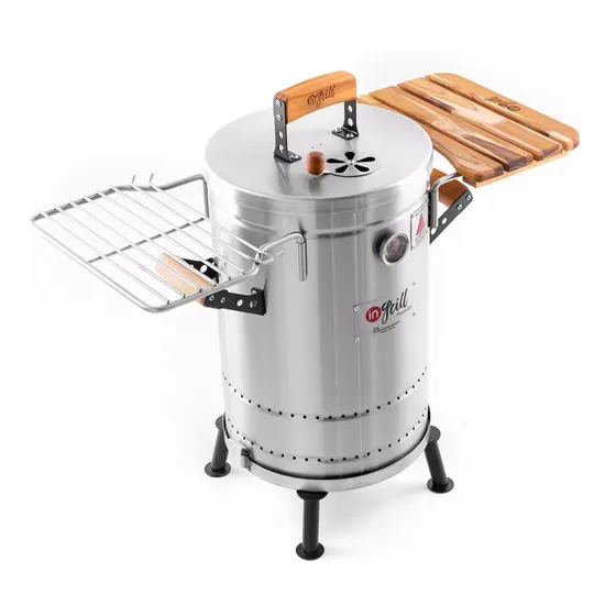Barril Asador / Ahumador Pequeño Premium / Con Termostato 