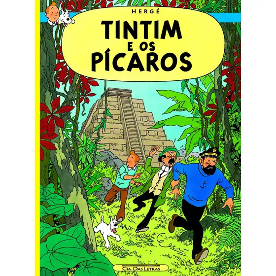 Livro Tintim E Os Pícaros de Hergé Editora Quadrinhos Na Cia Capa Mole Em Português 2008