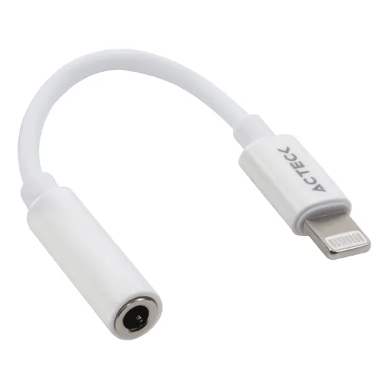 Adaptador Acteck Shift Plus Al405 Lightning A Jack Blanco