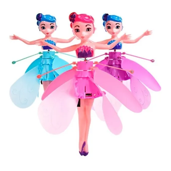 3 (tres) Hadas Voladoras Con Sensor - Muñecas Recarga Usb