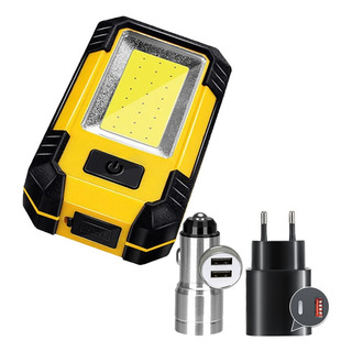 Linterna Cob Superbrillante Con Luz De Trabajo Magnética Linterna Cob Superbrillante Con Luz De Trabajo Magnética