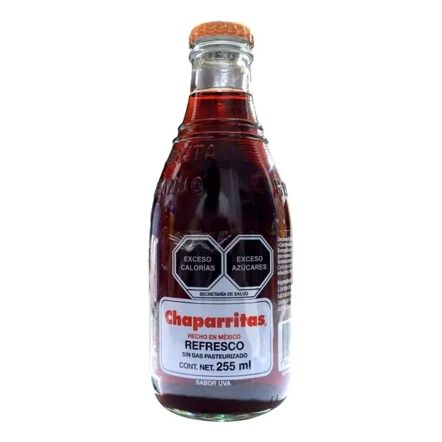 Refresco Chaparritas Sabor Uva Vidrio 250ml