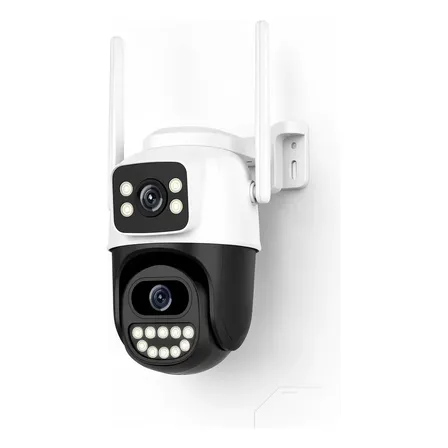 Câmera Wifi Externa 6mp Dupla Lente Esee Cloud Ptz Branco E Preto