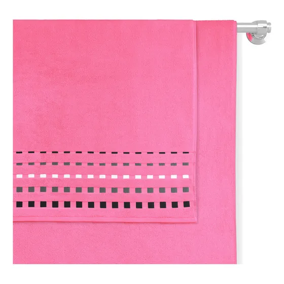 Zantelo - La Perla Luxur Tropez Toalla Medio Baño 100% Algodón Egipcio Suave Absorbente Color Rosa Liso