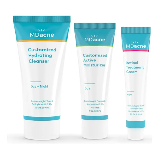 Mdacne Kit De Acné De Retinol De 3 Pasos - Crema De Retinol