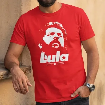 Camiseta 100% Algodão Camisa Luiz Inácio Lula Da Silva
