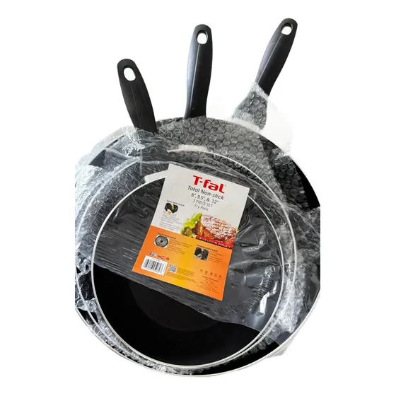 Set De Sartenes T-fal Antiadherente  Juego De 3 Piezas