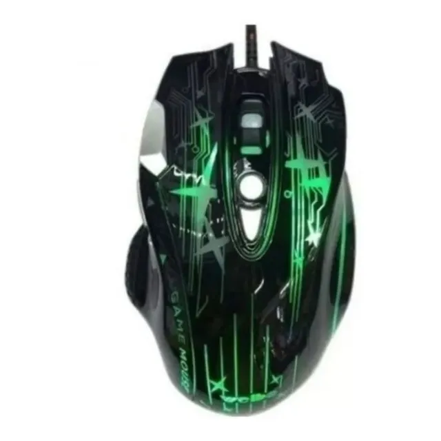 Mouse Gamer Wb 912 Cable Usb Retroiluminado 8 Botones Rgb