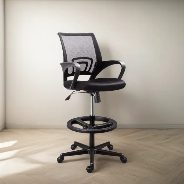 Silla Cajera Alta Atlantis Aro Nylon Negro Ofideas Negro Malla