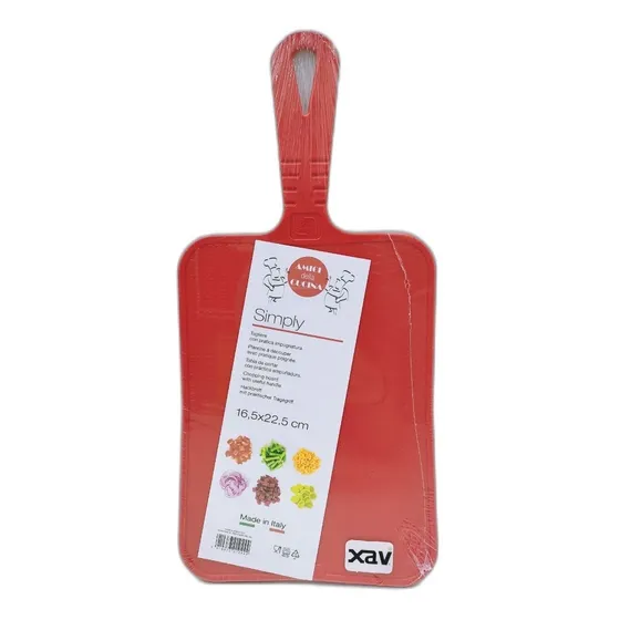 Tabla Picar Cortar Nylon Roja 22x16cm Veraplast F. 7947 Xavi